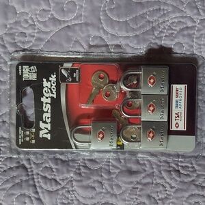 Master Lock Touch Under Fire Locks Set Of 4! TSA ACCEPTED BNWT
